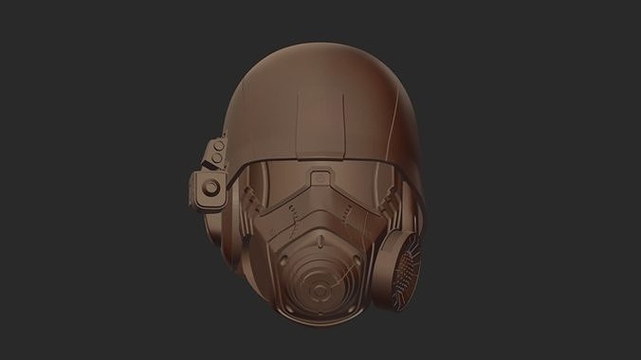 ncr veterinarios caer casco imprimible versión stl apocalipsis veterano proteccion impresión estela airsoft paintball cosplay armadura personaje militar cabeza aislado seguridad plastico juego moda 3d print model - Mito3D