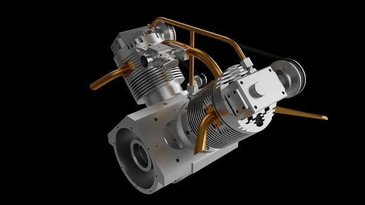 ne15s motor ferrari colombo gto oto mekanik yarış vites kutusu güç benzin solidworks yazdır yazdırılabilir araç hobi kendin yap otomotiv bilim 3d print model - Mito3D