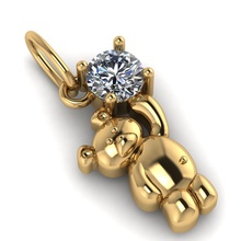necklace bear 11122 gold silver ring jewellery brilliant jewel pendant diamond sapphire jewelry usa canada europe belguim uk united necklaces 3d print model - Mito3D