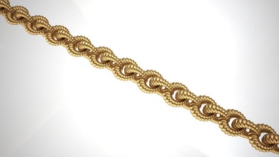 collana or braccialetto catena collegamento modello oro argento gioielleria stampabile gioiello squillare pendente moda miami gioielliere braccialetti 3d print model - Mito3D
