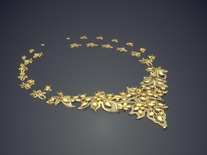 collar de cad-5768 la joyería brillante cad diseño detalle el diamante compromiso gem oro joya platino imprimible anillo los anillos plata boda 3d print model - Mito3D