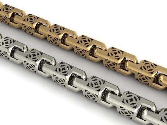 collana oro gioielleria stampabile diamante squillare gemma bianca collane 3d print model - Mito3D