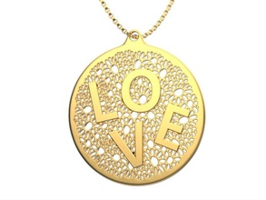 collier love bijoux défi l'amour d'impression de modèle des colliers 3d print model - Mito3D