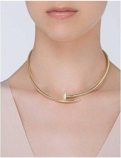 Halskette Nagel Schmuck Gold Diamant Juwel Hochzeit appellieren Anhänger Matrix Nashorn 3d Marke Nachbarschaft Messe Halsketten 3d print model - Mito3D