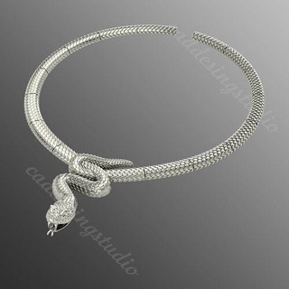 Collier od17 bijoux or pendentif pendentifs diamant bijou imprimable gemme brillant 3d mode colliers argent serpent 3d print model - Mito3D
