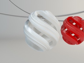 kolye süsü 002 takı hediye elmas kalp bubbles kafes aşk 3d zincir muhteşem tasarımcı bez bilezik karakter insan giyim fbx kalbi yüzük 3d print model - Mito3D