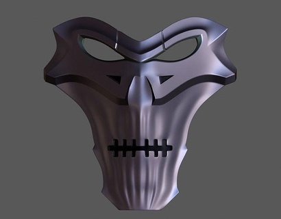 necro kafatası maske ölü Necronomicon ölümsüz oyun Uzay gelecek tava Sanat karanlık sahne iblis cadılar bayramı 3d Yazdır 3dprint taramalar kopyalar 3d print model - Mito3D