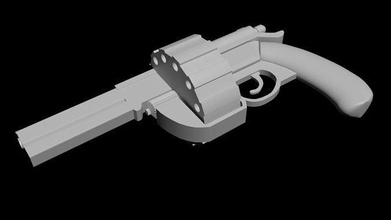 bisognoso revolver pistola theouterworlds arma giochi giocattoli gioco accessori 3d print model - Mito3D
