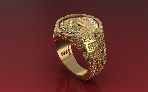 neo homem anel especial series6 Águia ouro prata diamante joalheria jóias Projeto luxo argolas jóia imprimível 3d print model - Mito3D