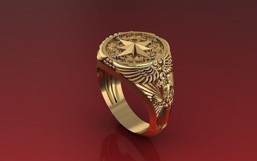neo homem anel especial series8 bússola ouro prata diamante joalheria jóias Projeto luxo argolas jóia imprimível 3d print model - Mito3D