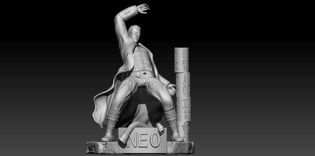 neo matrix film anderson keanu reeves kunst skulpturen 3d print model - Mito3D
