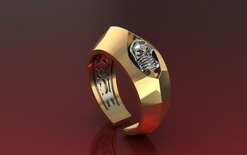 neo unisex ring special series4 skull jewelry luxury gold silverprintable fashion woman women diamond jewellery rings lion man silver 3d print model - Mito3D