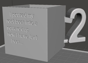 nerd cup mug drink rootbeer tableware interior kitchen hobby diy other 3d print model - Mito3D