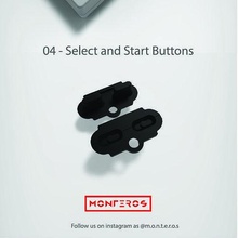 nes clássico controlador 04 selecionar começar botões nintendo original jogos videogames pára choques jogador brinquedos acessórios 3d print model - Mito3D
