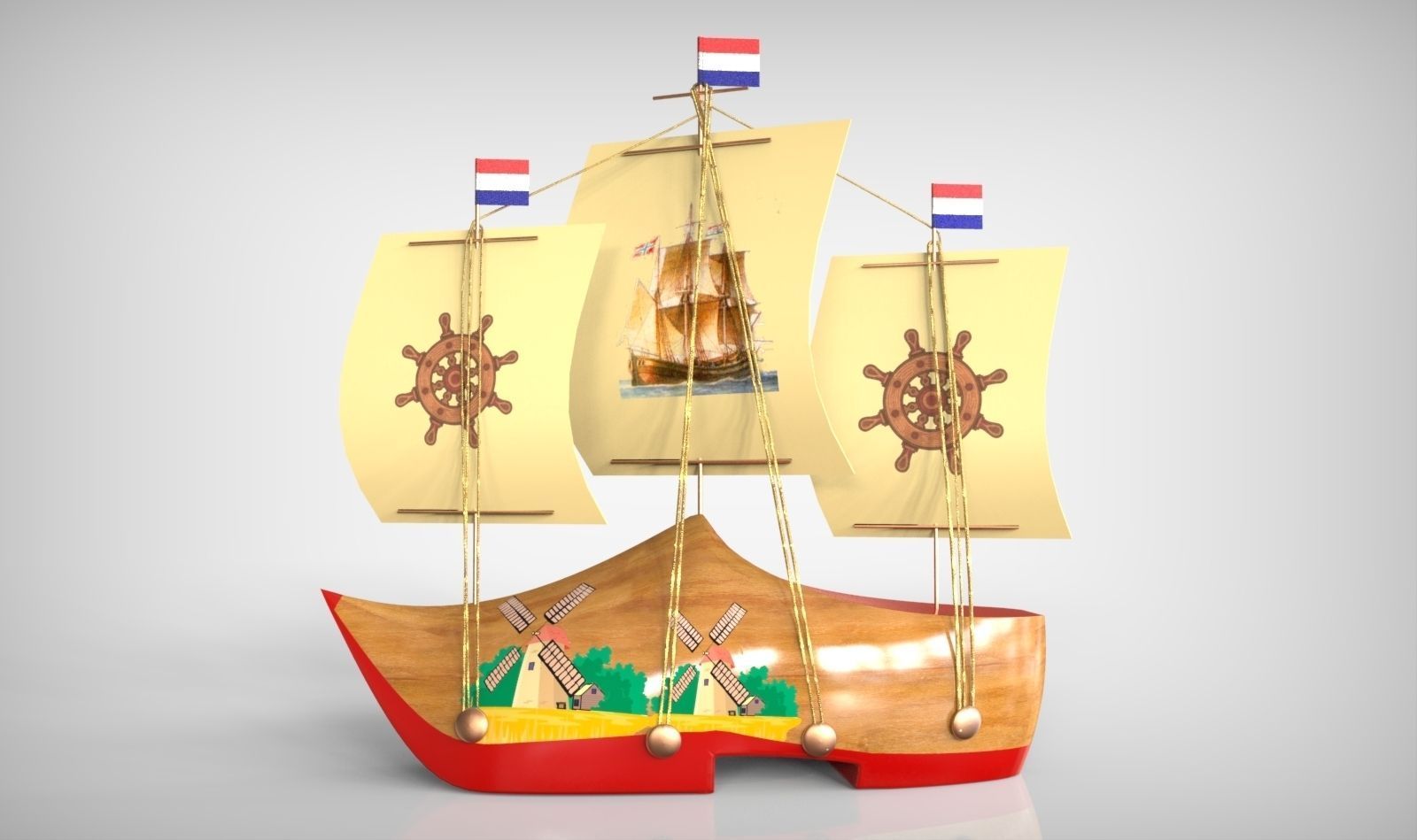 netherland boat souvenir builder challenge model games toys 3D print model - Mito3D