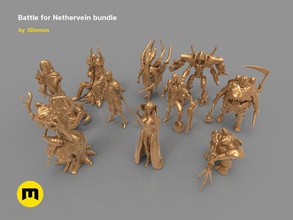 nethervain bundle 3d print model games-toys battle nethervein figures board game games toys 3d print model - Mito3D