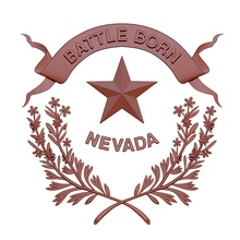 nevada flag art 3d america arms coat government great logo medal politic president print relief sculptures seal state united usa 3d print model - Mito3D