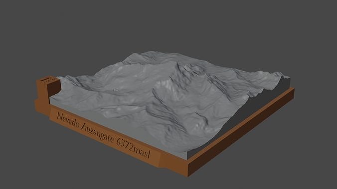 nevado auzangate mountain landscape volcano terrain environment nature photogrammetry elevation dem science 3D print model - Mito3D