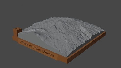nevado colima mountain landscape volcano terrain environment nature photogrammetry elevation dem science 3d print model - Mito3D