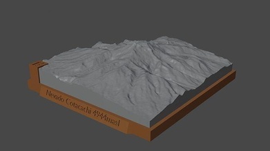 nevado cotacachi mountain landscape volcano terrain environment nature photogrammetry elevation dem science 3d print model - Mito3D