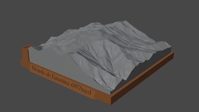 nevado famatima mountain landscape volcano terrain environment nature photogrammetry elevation dem science 3d print model - Mito3D