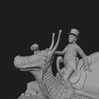 bitmeyen hikaye ufacık zaman karakter film salyangoz yarış salyangozu 3dprint impresion3d süs klasik Sanat heykeller 3d print model - Mito3D