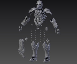 mai più mietitrice armatura overwatch cosplay oggetti scena pistola maschera corpo umano giochi giocattoli 3d print model - Mito3D