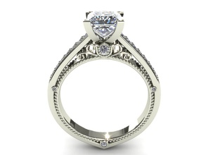 nuovo 021 art gioielli anello diamante zaffiro oro la sterlina argento di fidanzamento matrimonio stampabile il design ciondolo orecchino grande bene moda umana diamanti nozze le monete distintivi 3d print model - Mito3D