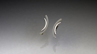 new design earrings 2020 jewellry gold14k 2020earrings wedding silver diamond ring jewelry 3d print model - Mito3D