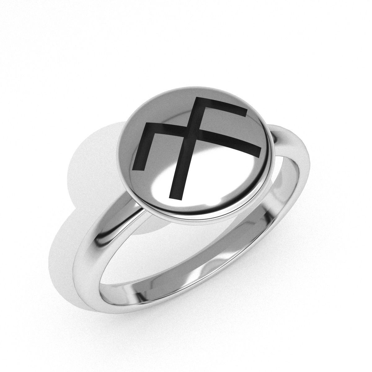 new fashion round etnic symbol jewelry ring printable emoji 3d model pendant earrings jewel luxury scull diamonds usa engagement anniversary wedding rings 3D print model - Mito3D