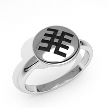 moda nova rodada de jóias anel impressão emoji 3d modelo printable a pingente brincos jóia luxo catraia diamantes eua o engajamento aniversário casamento da forma anéis 3d print model - Mito3D