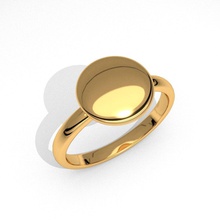 new fashion round jewelry ring printable emoji 3d model classic kids jewel luxury casual diamonds usa engagement anniversary wedding rings 3d print model - Mito3D