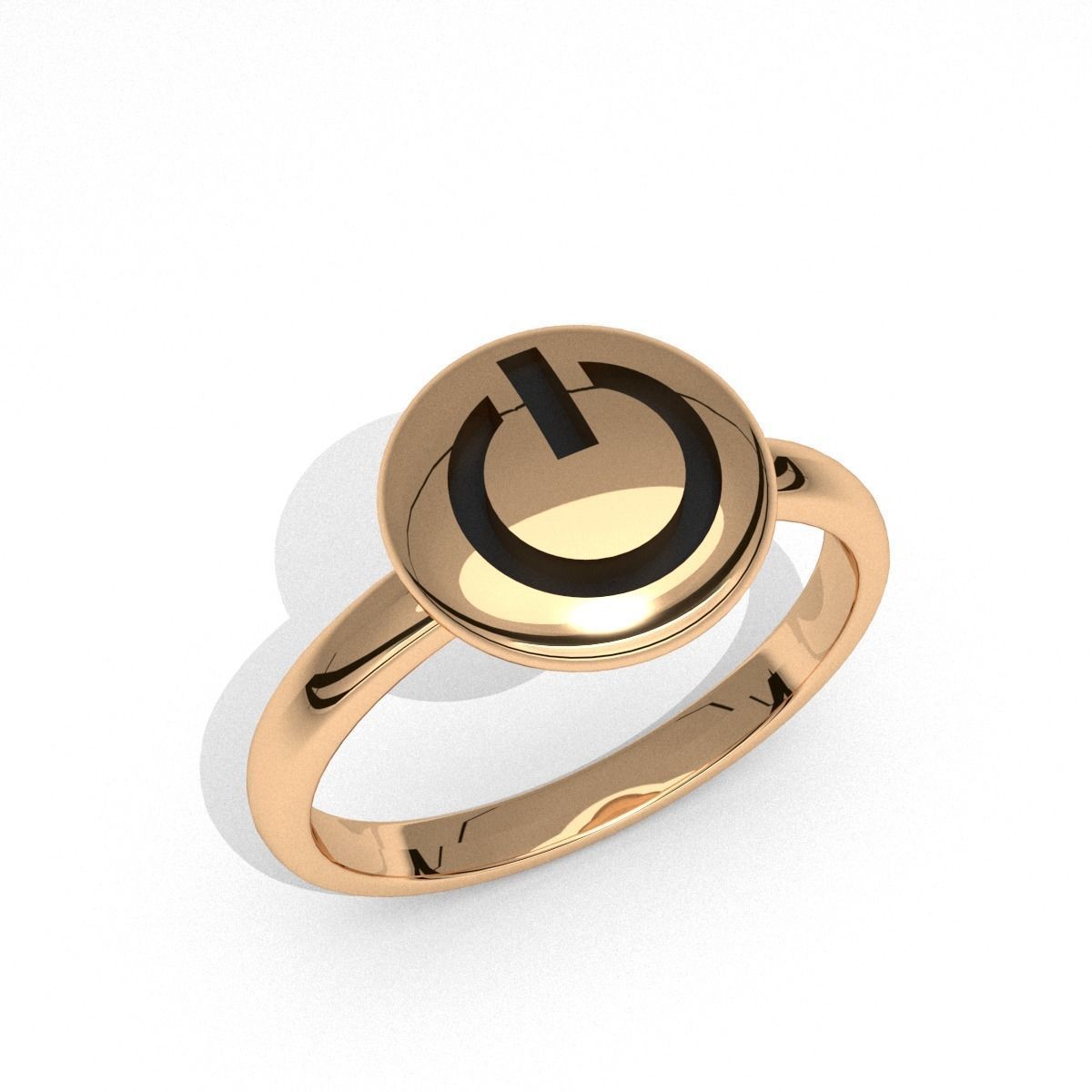 neue Mode-Runde aus-Taste Schmuck ring bedruckbar emoji 3d Modell ist Mode classic Kinder Juwel Luxus lässig Diamanten usa engagement Jubiläum Hochzeit Mode-ring Ringe 3D print model - Mito3D