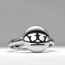 moda nova rodada de coroa real jóias anel impressão emoji 3d modelo printable a crianças jóia diamante gem engraçado beautyfull eua o engajamento aniversário casamento diadema anéis 3d print model - Mito3D