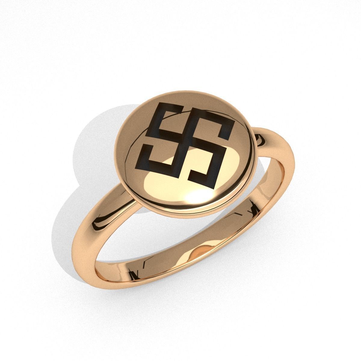 yeni moda yuvarlak sembol takı yüzük 3d yazdırılabilir kolye küpe mücevher lüks kürek elmas ABD nişan yıldönümü düğün 3D print model - Mito3D