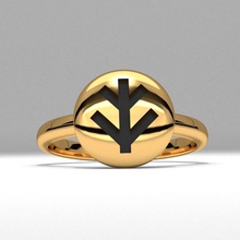 nova moda símbolo redondo jóias anel 3d imprimíveis emoji modelo printable a pingente brincos jóia luxo catraia diamantes eua o engajamento aniversário de casamento da forma anéis 3d print model - Mito3D