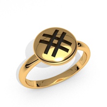 new fashion round symbolic jewelry ring printable emoji 3d model classic kids jewel luxury casual diamonds usa engagement anniversary wedding rings 3d print model - Mito3D