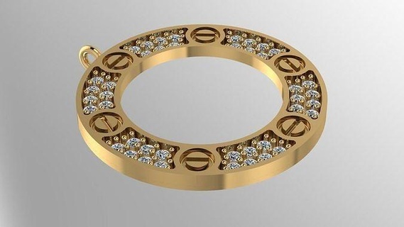 new fashion screw necklace always jewelry hardware luxury carter elegant stylish necklaces 3d print model - Mito3D