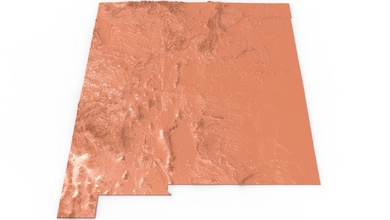 usa mexico relief map newmexico united states 3d printer art america national state world us 3d print model - Mito3D