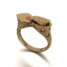 new model jewelry fashion elegant luxury love footwear ring gold silver jewelery gk mydesign rings 3d print model - Mito3D