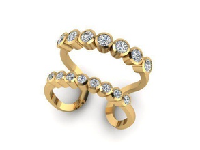 new ring jewelry women printready rings 3d print model - Mito3D