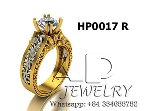 new ring gold luxury jewelry wealth disjunct fashion other 3d print model - Mito3D