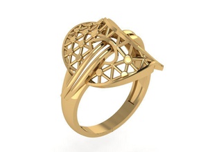 neue ring-003 Schmuck gold ring Mode-ring sterling bedruckbar ist Mode-Schönheit Diamant-ring Platin engagement Hochzeit Juwel Halskette gold-ring gem drucken genial Silber Ringe 3d print model - Mito3D