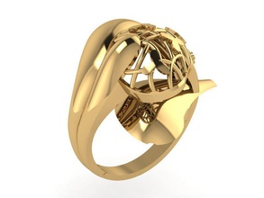 nuevo anillo 004 la joyería de oro boda gem compromiso joya imprimible el diamante plata engagem moda y belleza rhino solitaire los anillos 3d print model - Mito3D