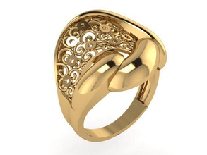 nuovo anello 008 gioielli oro la sterlina stampabile argento gemma gioiello di fidanzamento diamanti brillante matrimonio moda e bellezza brillant ruby abbigliamento diamant anelli 3d print model - Mito3D