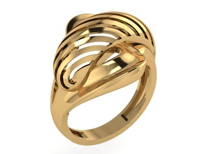 ring 011 gold mode druckbar sterling schönheit diamant hochzeit engagement schmuck solitär juwel drucken halskette engagem cad ringe 3d print model - Mito3D