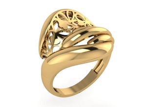 new ring 014 jewelry gold wedding gem engagement jewel jewellery printable diamond silver engagem fashion beauty rhino cad brilliant rings 3d print model - Mito3D