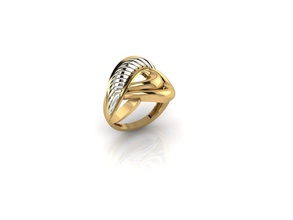 ring 016 gold fashion beauty diamond wedding bangle jewel jewellery jewelry cad platinum engagement silver printable engagem rings 3d print model - Mito3D