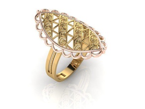 nuovo anello 020 gioielli oro matrimonio di fidanzamento gioiello stampabile diamante argento engagem d'oro moda e bellezza diamanti cad rhino brillante la sterlina anelli 3d print model - Mito3D