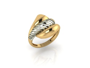 nuevo anillo 023 la joyería de oro moda y belleza diamante boda el brazalete joya compromiso platino plata imprimible brillante gem sterling los anillos 3d print model - Mito3D